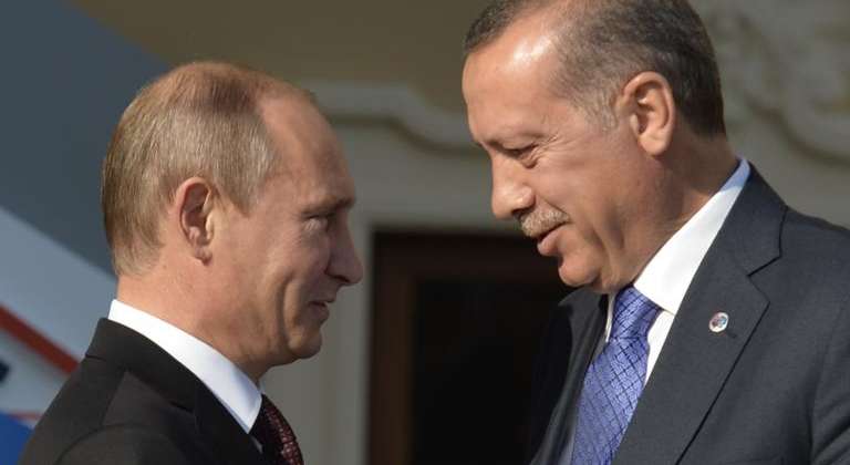 Description: Putin Erdogan AFP