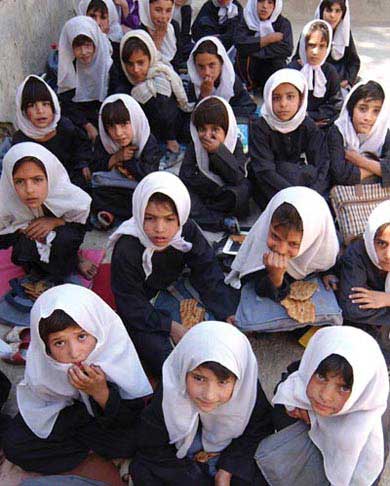 afghan girls in school