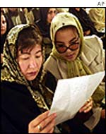 Afghan women at loya jirga