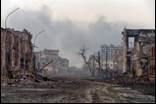 The Center of the Chechen Capital Grozny Lies in Ruins