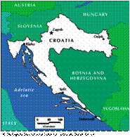 Map of Croatia