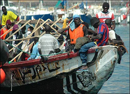 Senegalese in the Canaries