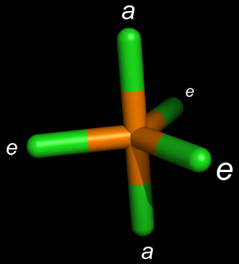 pf3 electron domain geometry